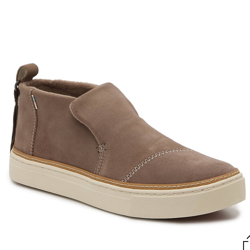 Sz8,Tom’s Paxton mid-top sneaker,brown(worn once)